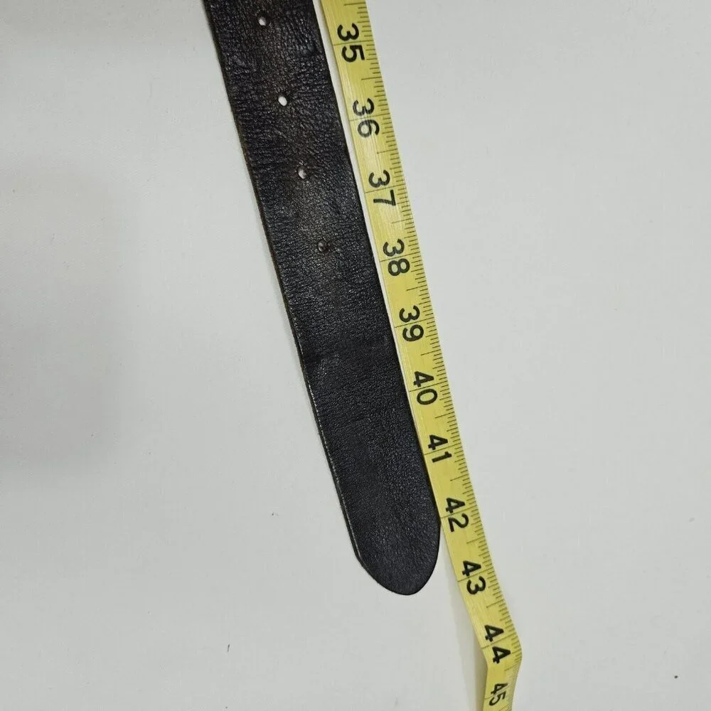 American Eagle Outfitters Leather Belt With Pink Cat Buckle‎ Size 34